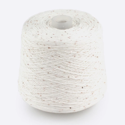 Бобина Pima Sequins (92% хлопок, 8% пайетки) (3050, Бронза на снегу 400 м)