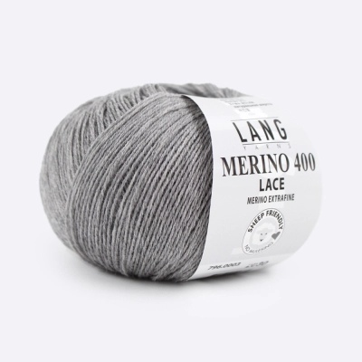 Пряжа Lang Yarns Merino 400 Lace (796.0003, Пепельный)