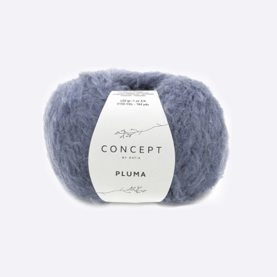 Пряжа Katia Pluma (1234.81, Джинсовый)