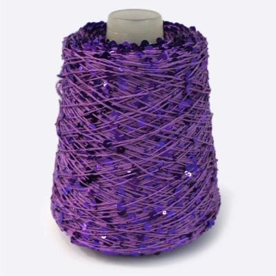 Бобина Пайетки, CARILLON 2000 (50% хлопок, 50% пайетки) 200 м. (67022, Орхидея)