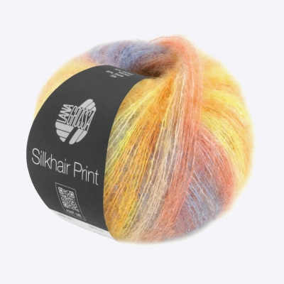 Пряжа Lana Grossa Silkhair Print (62683, 423 Закат у воды)