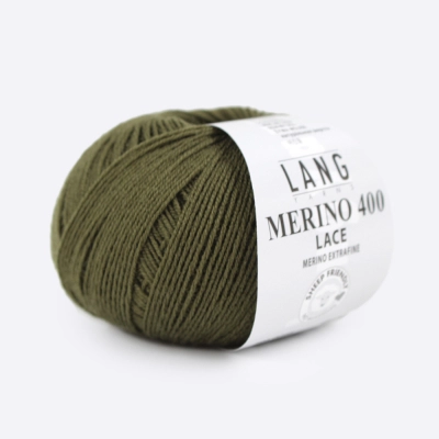 Пряжа Lang Yarns Merino 400 Lace (796.0098, Хаки)