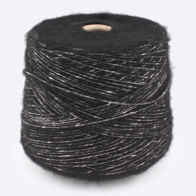 Бобина Jamaica by New Mill SPA (12% меринос, 51% хлопок, 26% Пэ, 11% ПА), 250 м. (68704, Угольный)