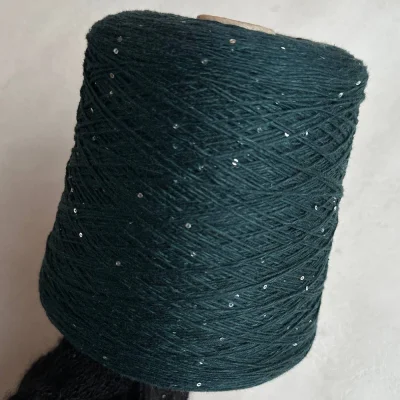 Бобина Cashmere Shine by Loro Piana (97% кашемир, 3% пайетки), 320 м. (64347, Петролио)