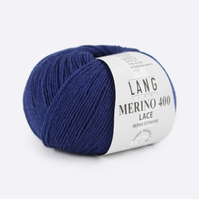 Пряжа Lang Yarns Merino 400 Lace (796.0035, Синий)
