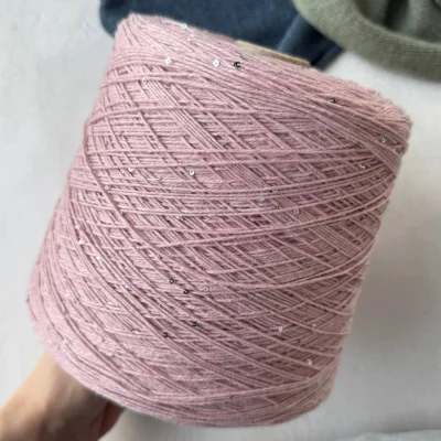 Бобина Cashmere Shine by Loro Piana (97% кашемир, 3% пайетки), 320 м. (5738 1132 5745, Пыльная Барба)