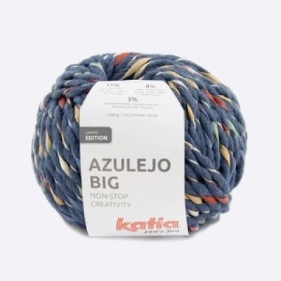 Пряжа Katia Azulejo Big (1286.500, Океан в цвету)