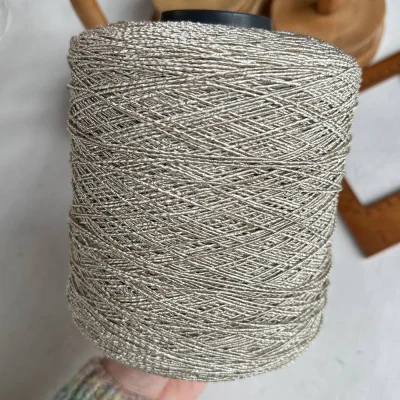 Бобина Pasha Papasha (42% хлопок, 20% лен, 24% Пл, 14% Па), 240 м. (1168, Арктик догги)