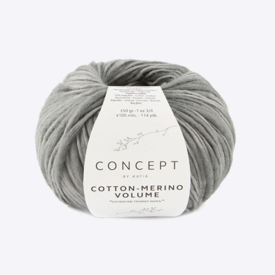 Пряжа Katia Cotton-Merino Volume (1296.211, Медиум грей)