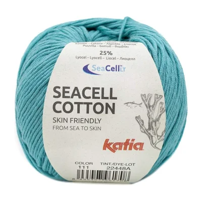 Пряжа Katia Seacell-Cotton (1178.111, Пыльная мята)