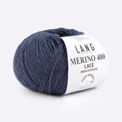 Пряжа Lang Yarns Merino 400 Lace (796.0010, Джинс)