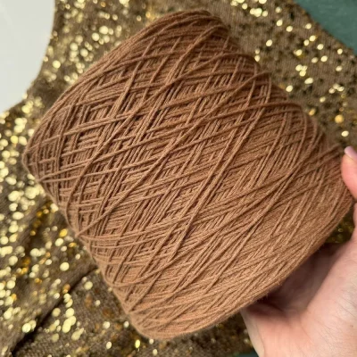 Бобина Setalino (50% шелк, 50% лен), 300 м. (9026 Caramello, Карамель)