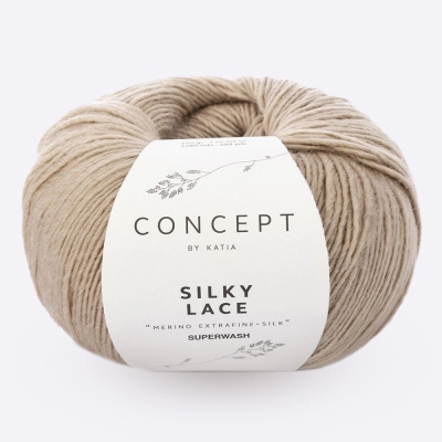 Пряжа Katia Silky Lace (151, Песочный беж)