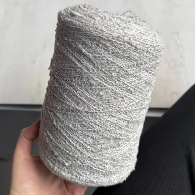 Бобина букле Wool Flam (93% меринос, 7% Па), 300 м. (5109, Пепельная дымка)