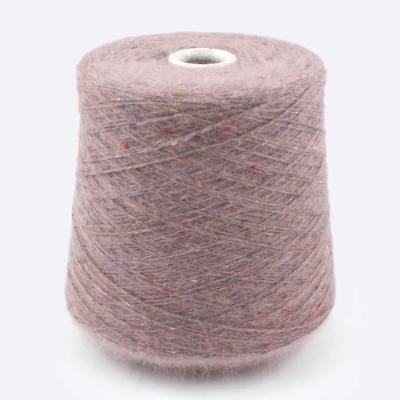 Бобина ангора, Angora Spiky Tweed, (80% ангора, 20% ПА) 100 гр, 450 м. (2877, Розовое какао)