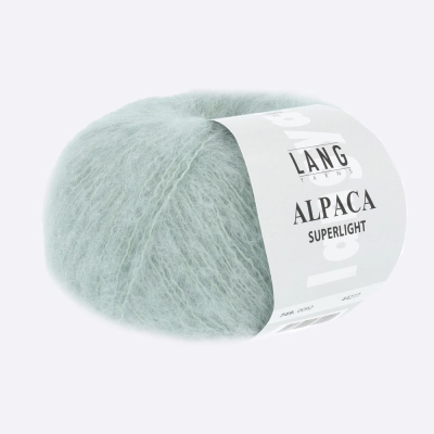 Пряжа Lang Yarns Alpaca Superlight (0092, Снежный ментол)