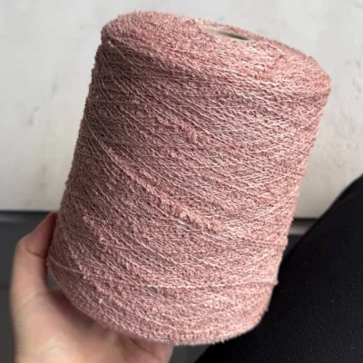 Бобина букле Wool Flam (93% меринос, 7% Па), 300 м. (5107, Розовые румяна)