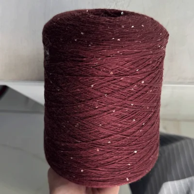 Бобина Micromerinos (95% меринос, 5% пайетки), 650 м. (W 781 Bordeaux, Борделюкс)