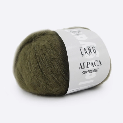 Пряжа Lang Yarns Alpaca Superlight (0098, Хаки)
