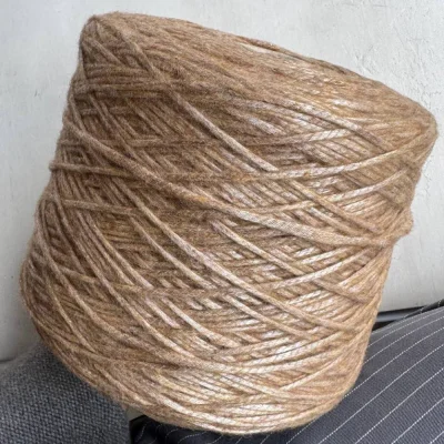 Бобина шнур Soffione (44% меринос, 26% беби альпака, 30% люрекс), 170 м. (25-052, Карамель)