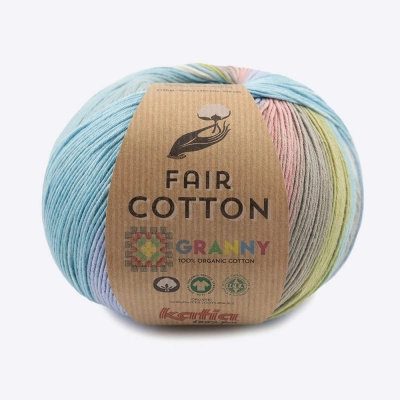 Пряжа Katia Fair Cotton Granny (1018.305, Небесная дымка)