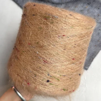 Бобина Silkid Tweed (62% кидмохер, 8% тенсел, 30% шелк), 850 м. (255 Camel, Кемел)