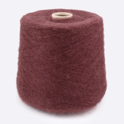 Бобина альпака на шелке Alpaca Silk (72% альпака сури, 28% шелк), 900 м. (56886, Вишневый шоколад)