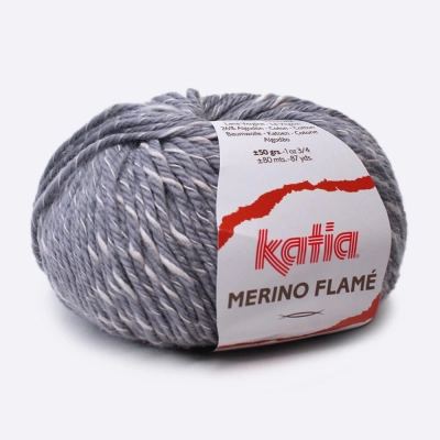 Пряжа Katia Merino Flame (107, Грифельный меланж) Пряжа Katia Merino Flame (107, Грифельный меланж)