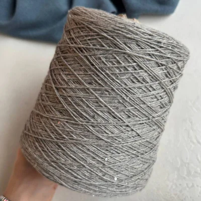 Бобина Cashmere Shine by Loro Piana (97% кашемир, 3% пайетки), 320 м. (3658, Франций)