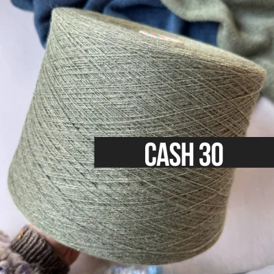 Бобина CASH30 NEW by Biagioli Modesto (30% кашемир, 8% шелк, 63% меринос), 1200 м. (734924, Олива)
