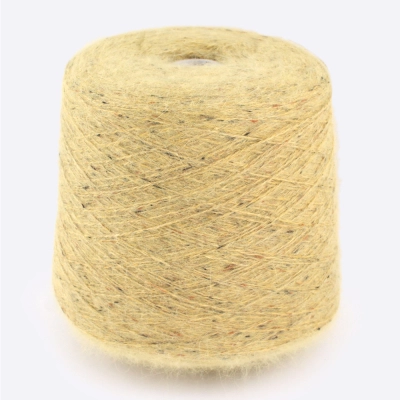 Бобина ангора, Angora Spiky Tweed, (80% ангора, 20% ПА) 100 гр, 450 м. (1001, Куркума)