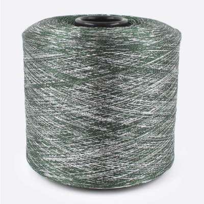 Бобина Shiny Shades (78% вискоза, 12% люрекс, 10% Па), 1600 м. (2030, Хвоя)