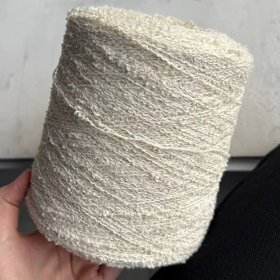 Бобина букле Wool Flam (93% меринос, 7% Па), 300 м. (5103, Молоко Итальянца)