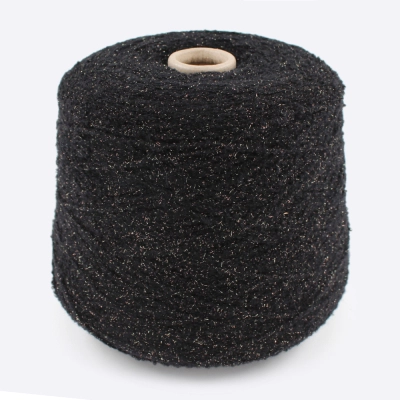 Бобина букле Альпака с мериносом, Lanificio dell Olivo LUMIERE (31% Альпака, 25% Меринос, 37% ПА, 7% люр), 380 м. (5010, Блэк) Бобина букле Альпака с мериносом, Lanificio dell Olivo LUMIERE (31% Альпака, 25% Меринос, 37% ПА, 7% люр), 380 м. (5010, Блэк)