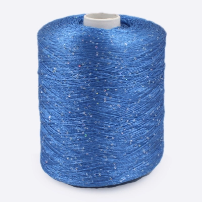 Бобина МИКРО пайетки MicroPail New (100% ПА), 720 м. (088, джинс)