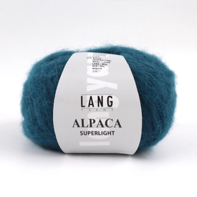Пряжа Lang Yarns Alpaca Superlight (0188, Петрольный)
