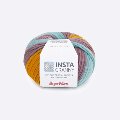 Пряжа Katia Instagranny (1322.102, Лаванда с горчицей)