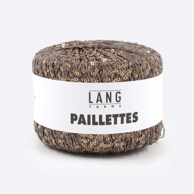 Пряжа Lang Paillettes (39.0003, Капучино с золотом)