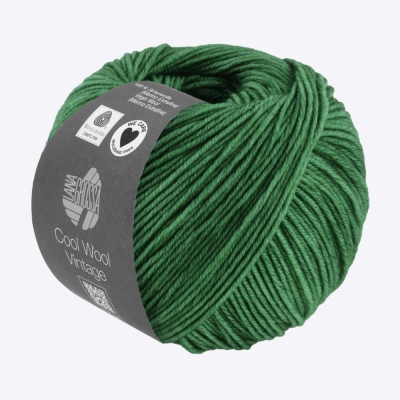 Пряжа Lana Grossa Cool Wool Vintage (64101, 7380 Изумруд)