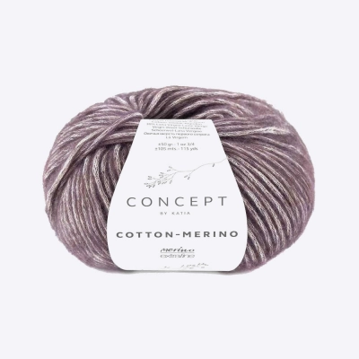 Пряжа Katia Cotton-Merino (134, Вишневый капучино)