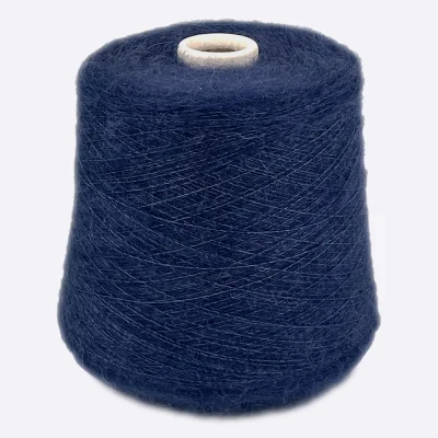Бобина Star Kidsilk by WoolDom (70% кидмохер, 30% шелк), 850 м. (5993, Navy)