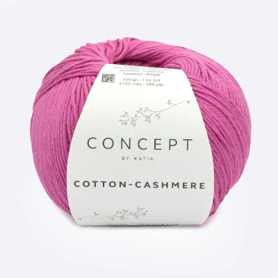 Пряжа Katia Cotton-Cashmere (949.86, Фуксия)