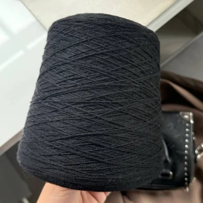 Бобина Cashmere NEW 2/27 by Loro Piana (100% Кашемир), 1350 м. (8010, Конкретно черный)