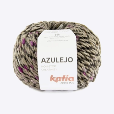 Пряжа Katia Azulejo (1209.403, Верблюд с фуксией)