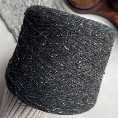 Бобина Pigalle (55% меринос, 25% шелк, 10% вискоза, 10% Па), 750 м. (Antrac Tweed, Антрацит)
