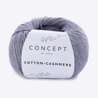 Пряжа Katia Cotton-Cashmere (59, Серый)