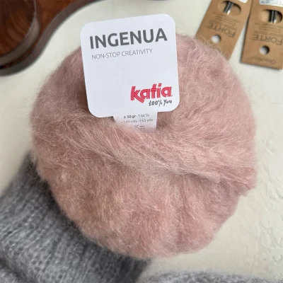 Пряжа Katia Ingenua (389.60, Пудровый нюд)