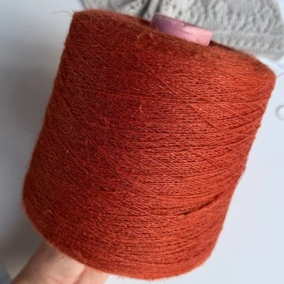 Бобина Lino Ambra (90% лен, 10% шелк), 700 м. (Corallo, Корица)
