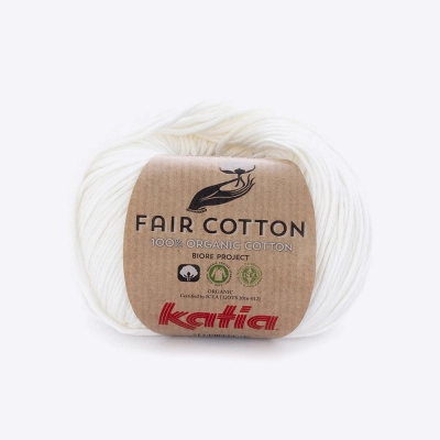 Пряжа Katia Fair Cotton (1018.3, Молоко)