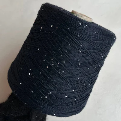 Бобина Cashmere Shine by Loro Piana (97% кашемир, 3% пайетки), 320 м. (81852, Сиборгий)